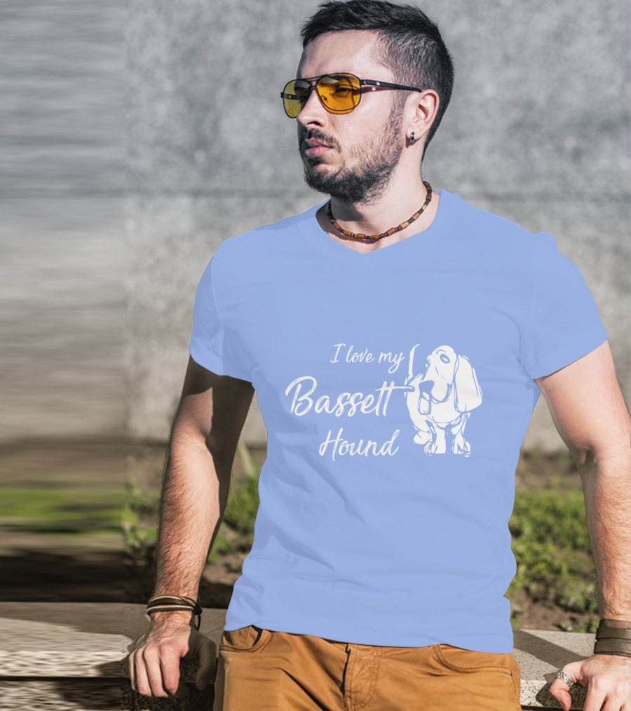 I Love My Basset Hound T-Shirt