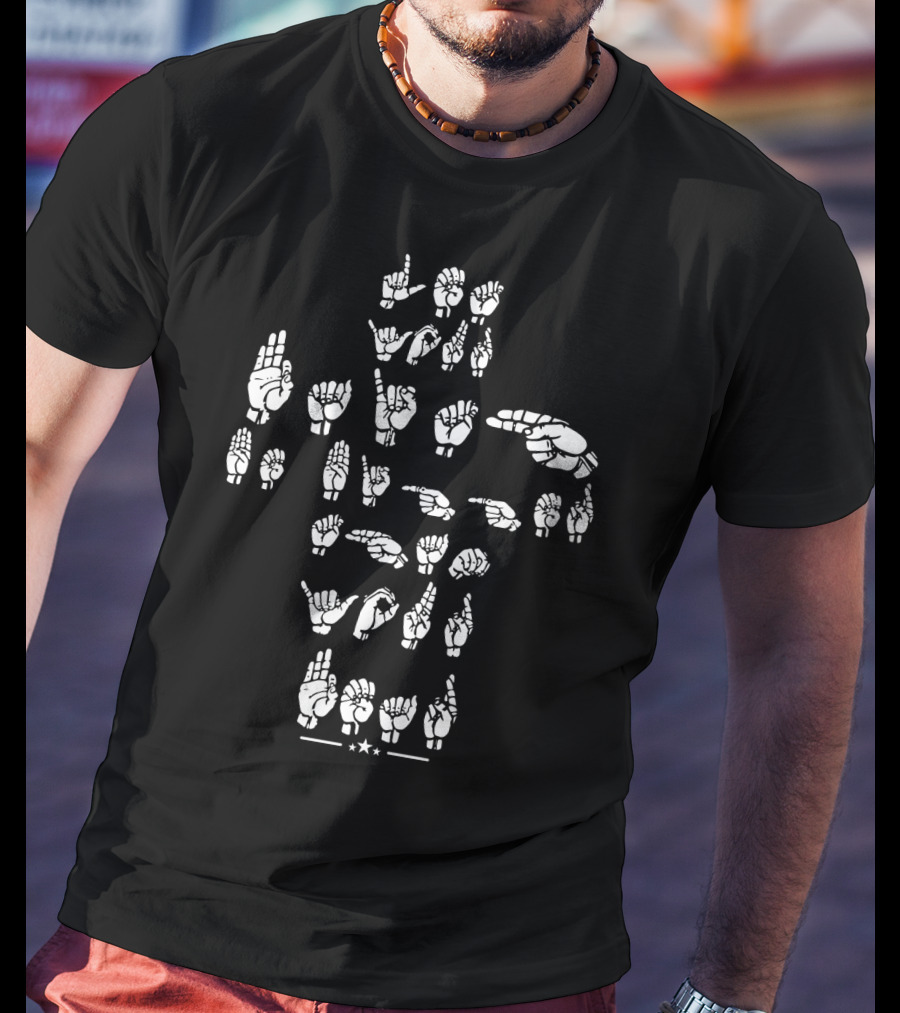 Let Your Faith Be Bigger Than Your Fear ASL Sign Language T-Shirt