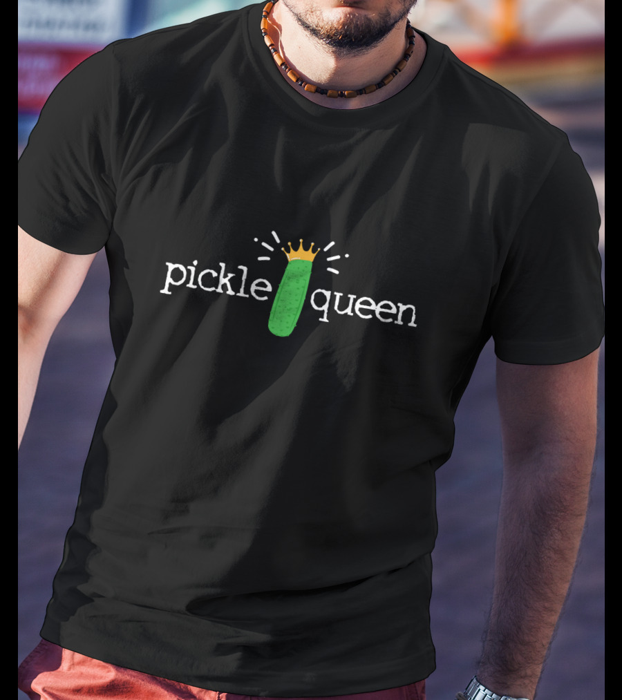 Pickle Queen Crowned Vegetable T-Shirt