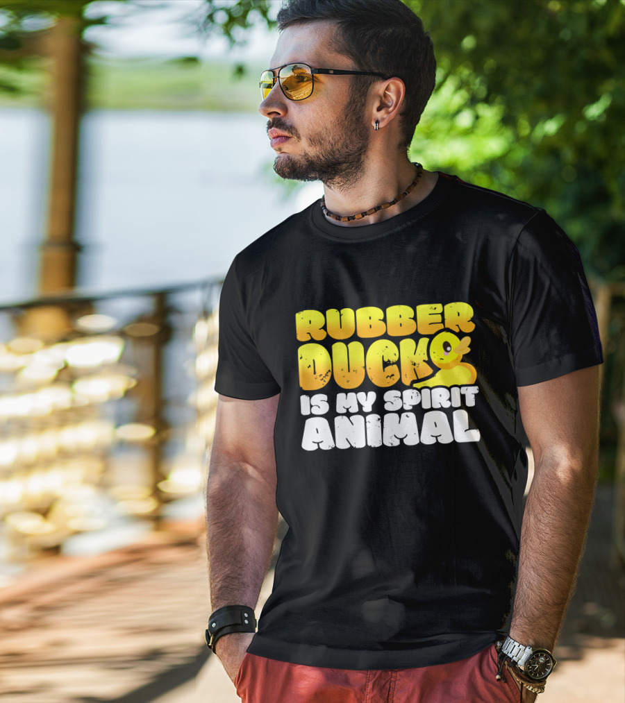 Rubber Duck Is My Spirit Animal With Yellow Duck T-Shirt