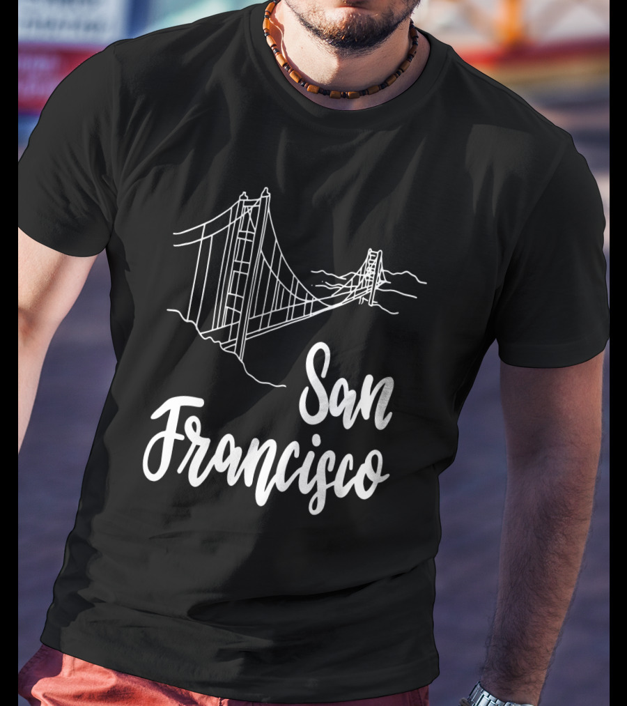 San Francisco Golden Gate Bridge California State T-Shirt