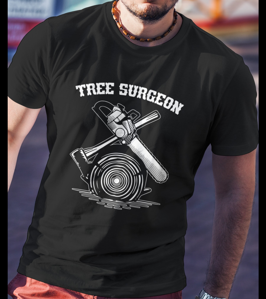 Tree Surgeon Chainsaw Axe Logging T-Shirt