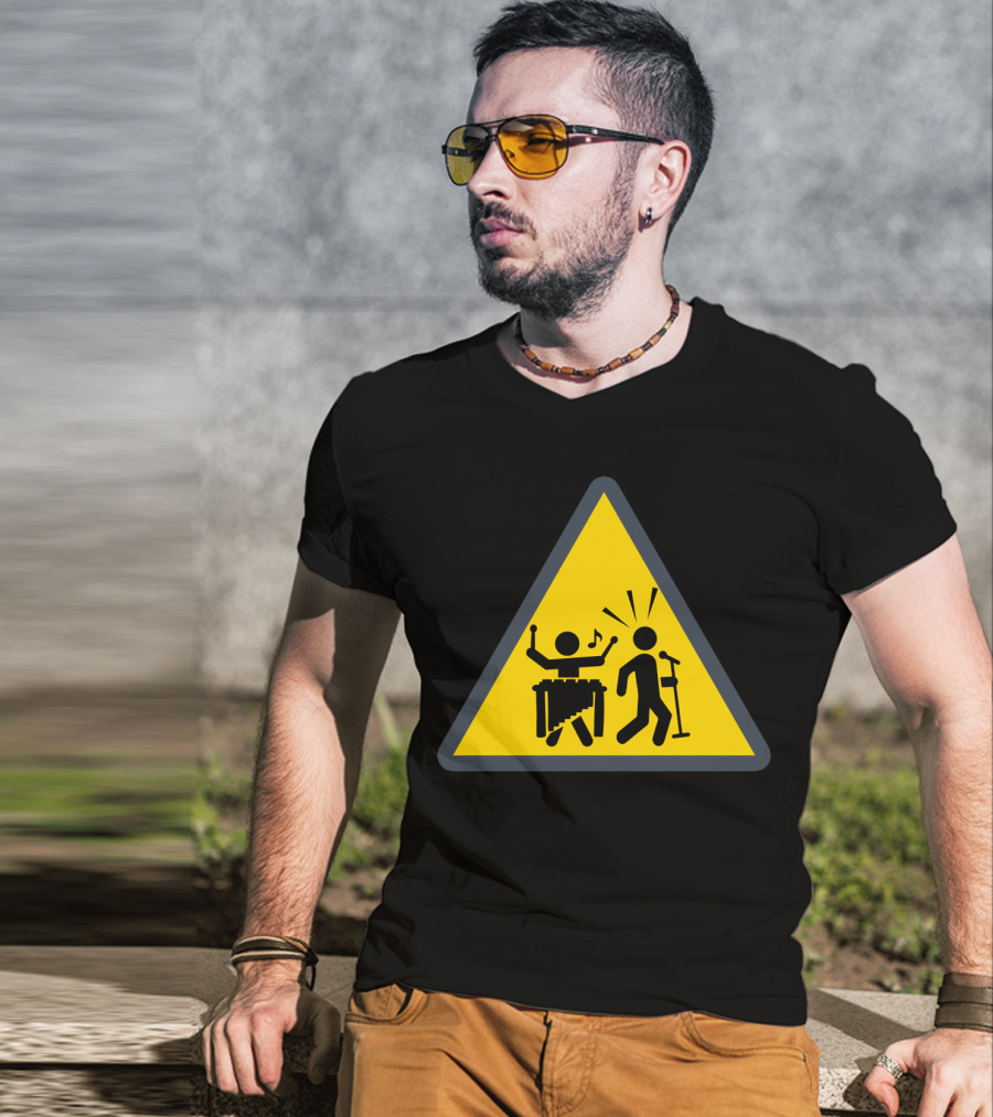 Warning Marimba Music And Singing Comedy T-Shirt