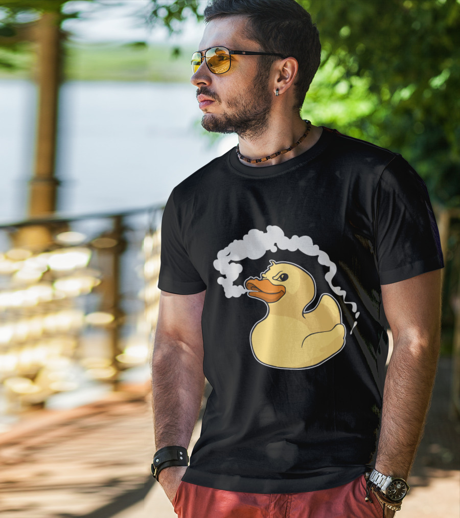 Fire Breathing Rubber Ducky With Smoke T-Shirt