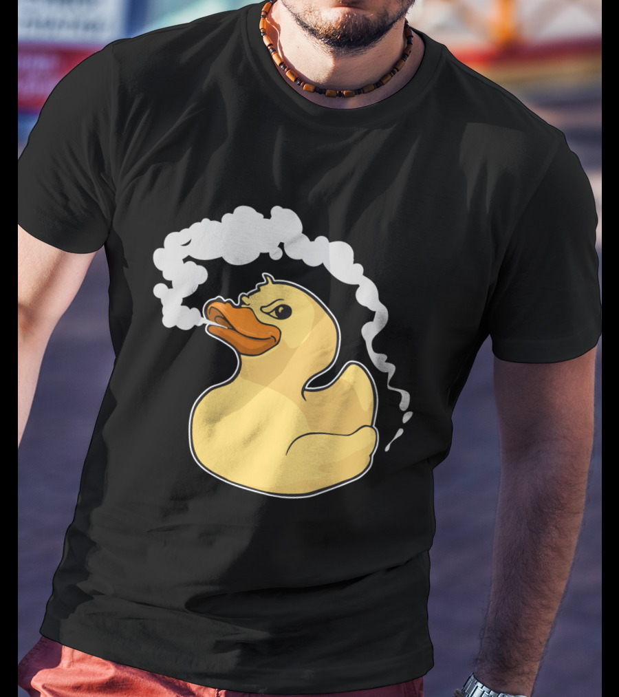 Fire Breathing Rubber Ducky With Smoke T-Shirt