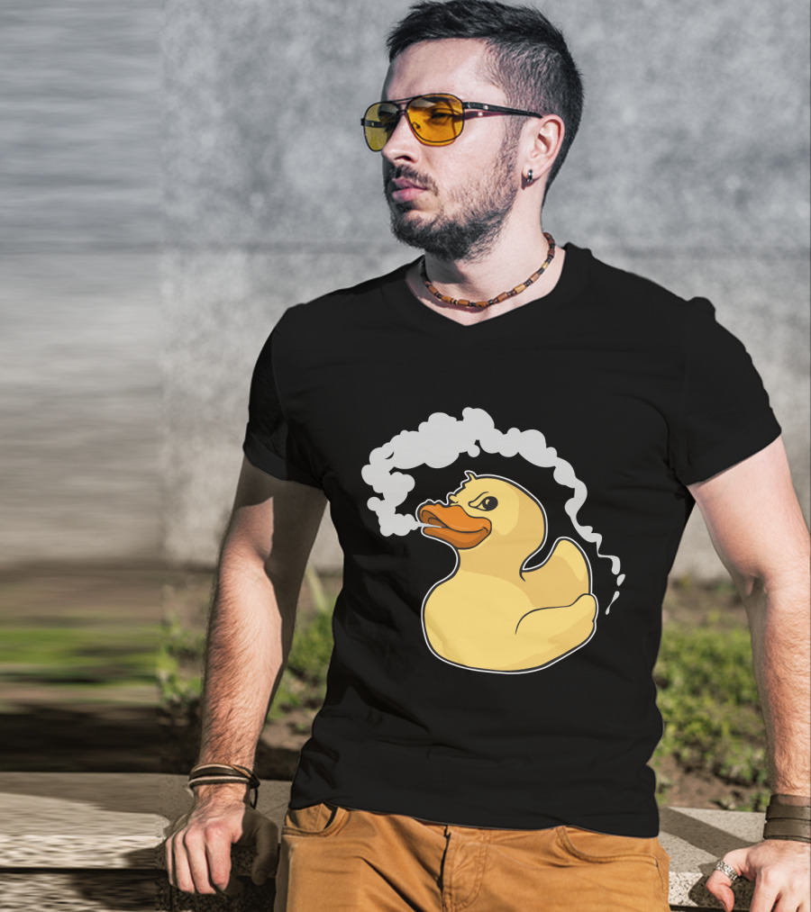 Fire Breathing Rubber Ducky With Smoke T-Shirt