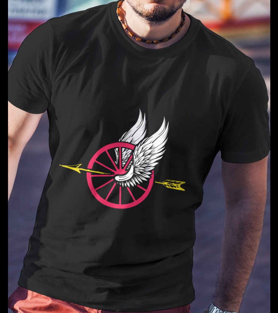Law Enforcement Motorcycle Unit Wing Wheel And Arrow T-Shirt