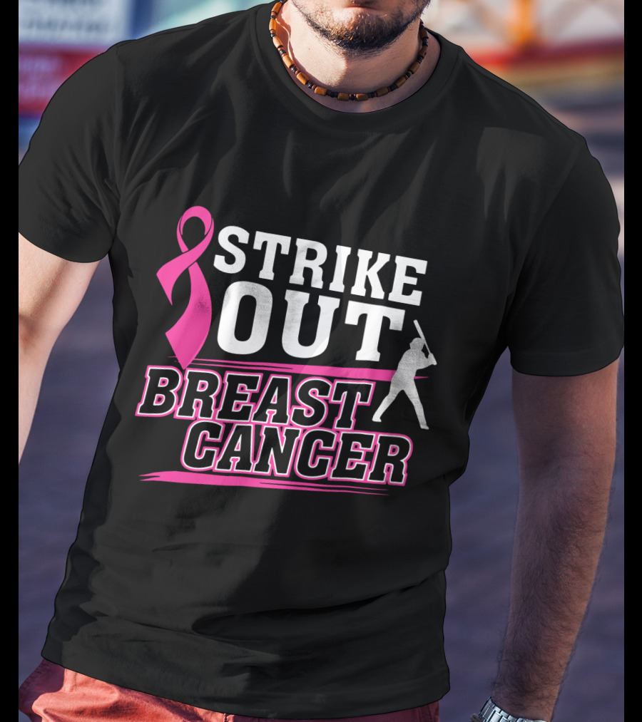 Strike Out Breast Cancer Awareness Baseball T-Shirt