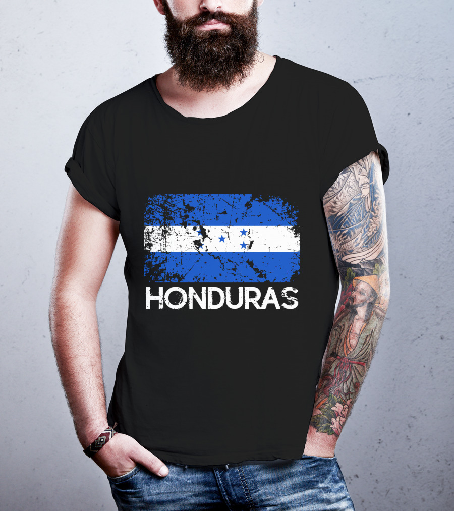 Honduran Flag Vintage Honduras Made In Honduras T-Shirt