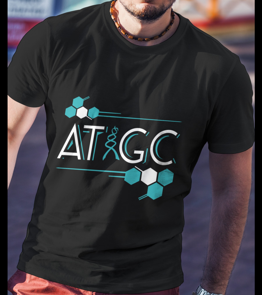 ATGC DNA Funny Science Biology Teachers Molecule Themed T-Shirt