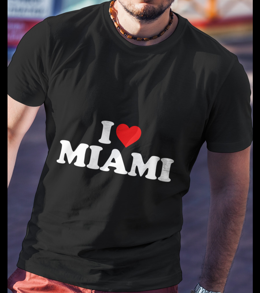 I Love Miami Heart Icon T-Shirt
