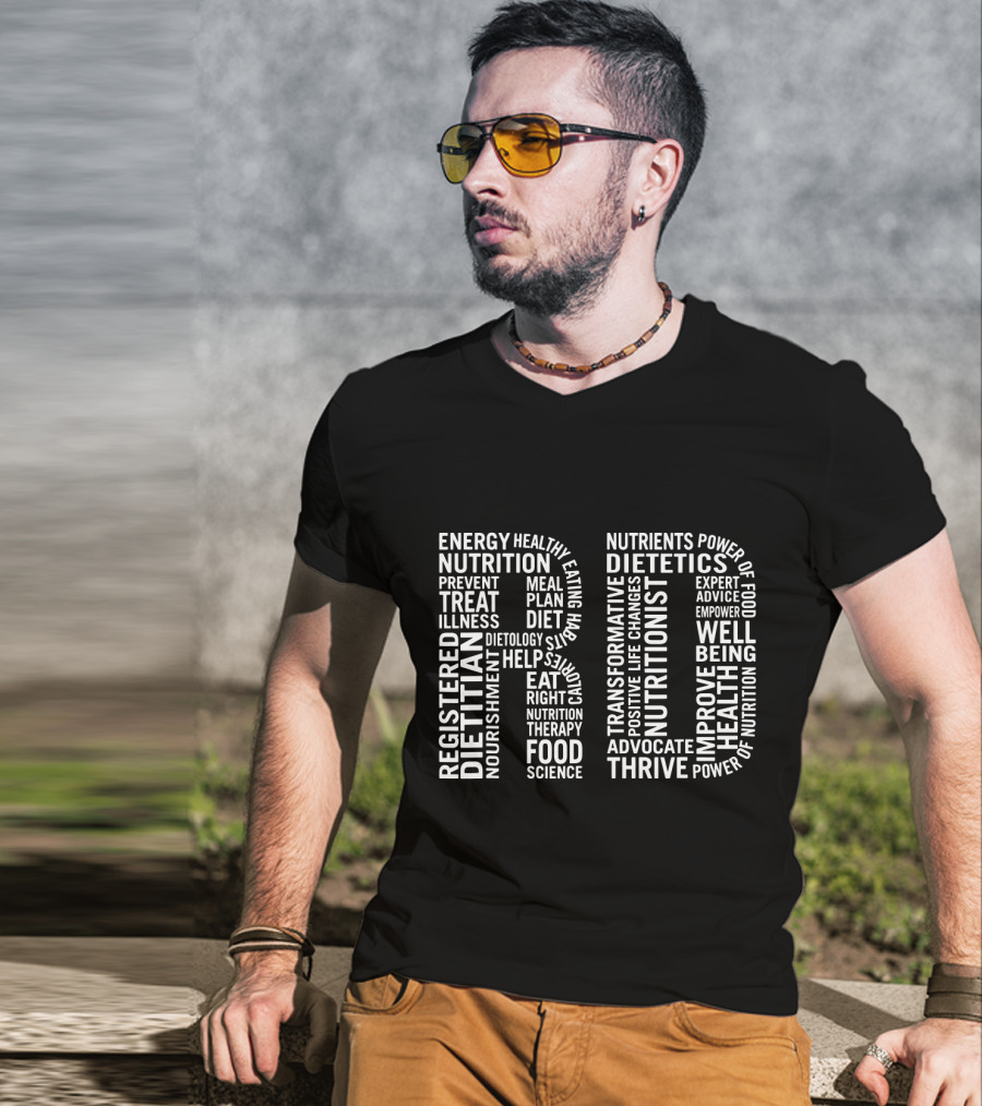 Registered Dietitian Nutritionist Energy Health Well Being Food Science Dietetics Therapy Nutrients T-Shirt