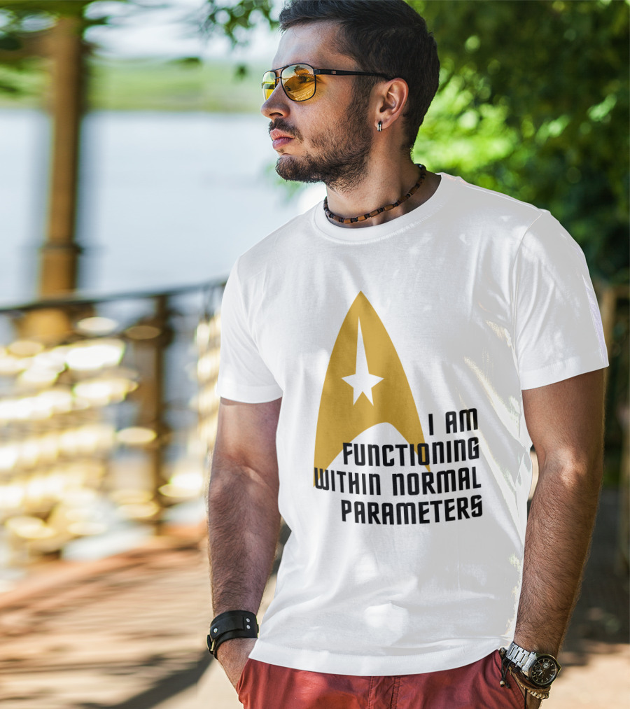 I Am Functioning Within Normal Parameters Star Trek Iconic Delta T-Shirt