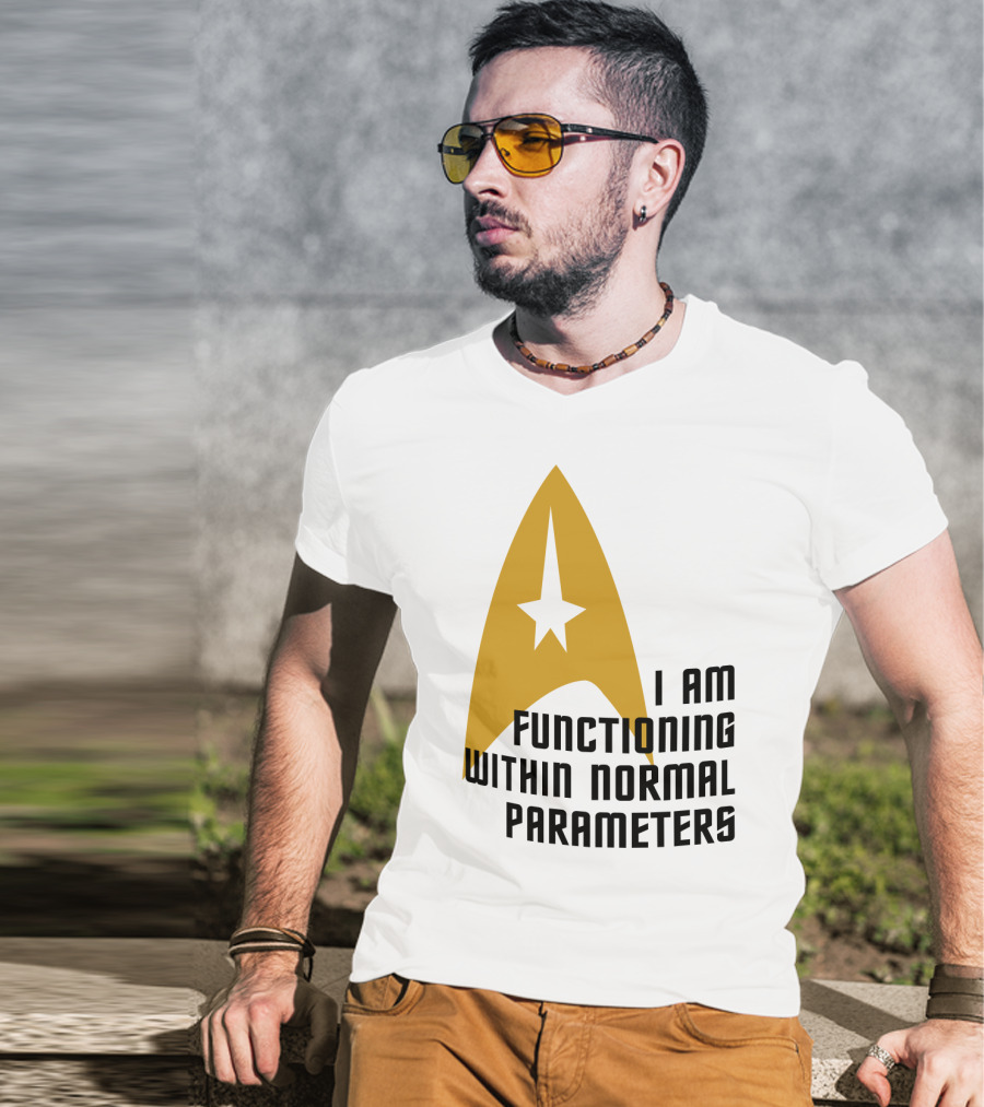 I Am Functioning Within Normal Parameters Star Trek Iconic Delta T-Shirt