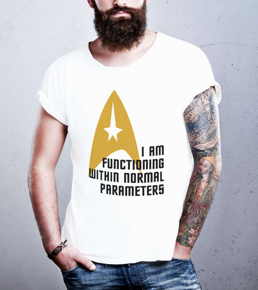 I Am Functioning Within Normal Parameters Star Trek Iconic Delta T-Shirt