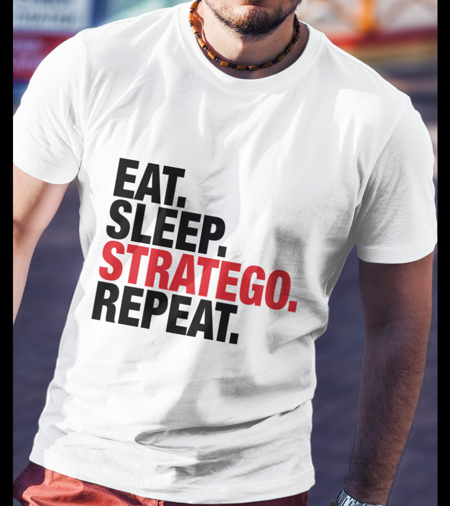 Eat Sleep Stratego Repeat Board Game Cycle T-Shirt