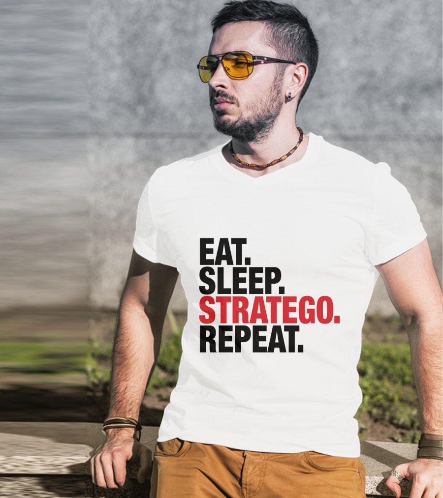 Eat Sleep Stratego Repeat Board Game Cycle T-Shirt