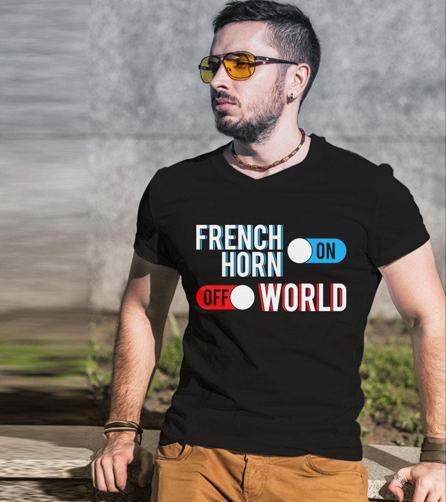 French Horn On Off World T-Shirt