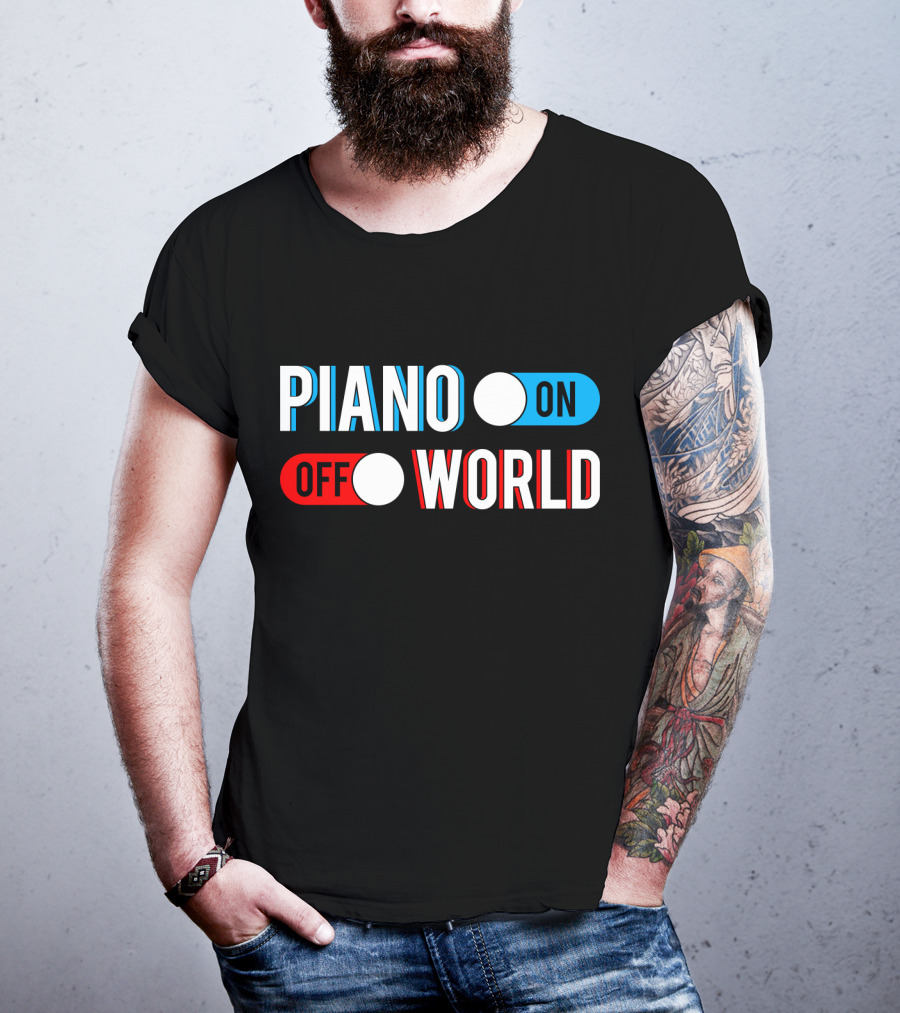 Piano On Off World T-Shirt