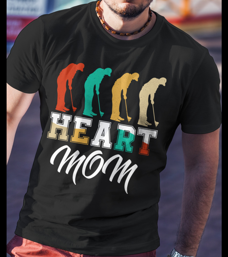 Golf Heart Mom T-Shirt