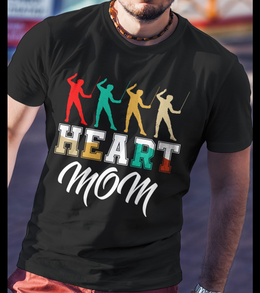HEART MOM Fencing T-Shirt