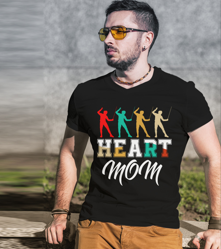 HEART MOM Fencing T-Shirt