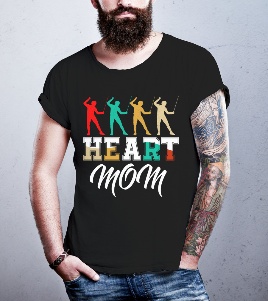 HEART MOM Fencing T-Shirt