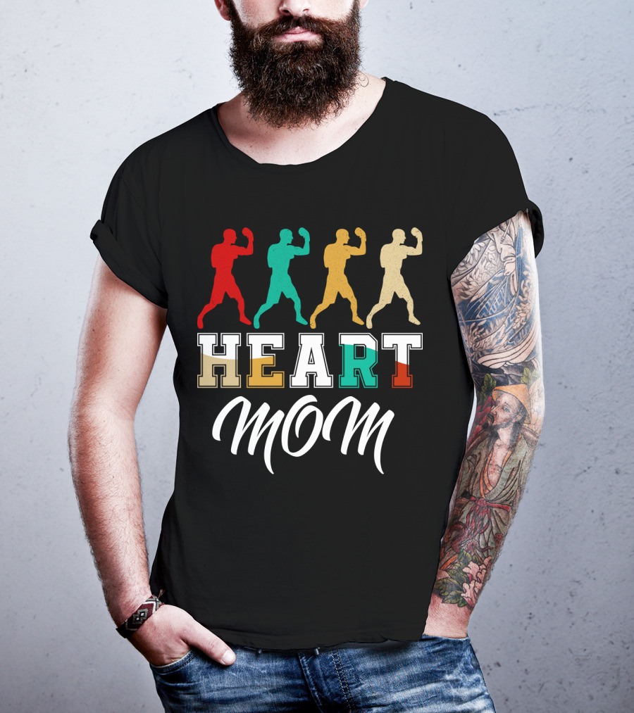 Heart Mom Boxing T-Shirt
