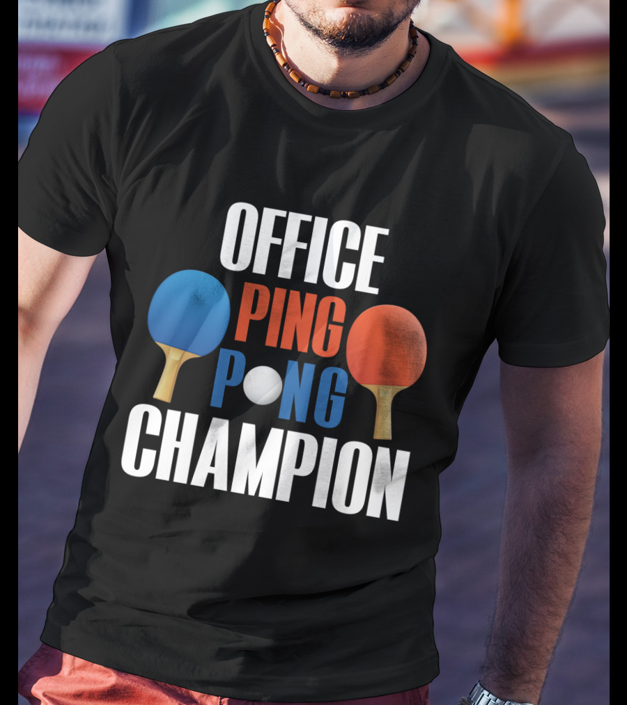 Office Ping Pong Champion Paddle T-Shirt
