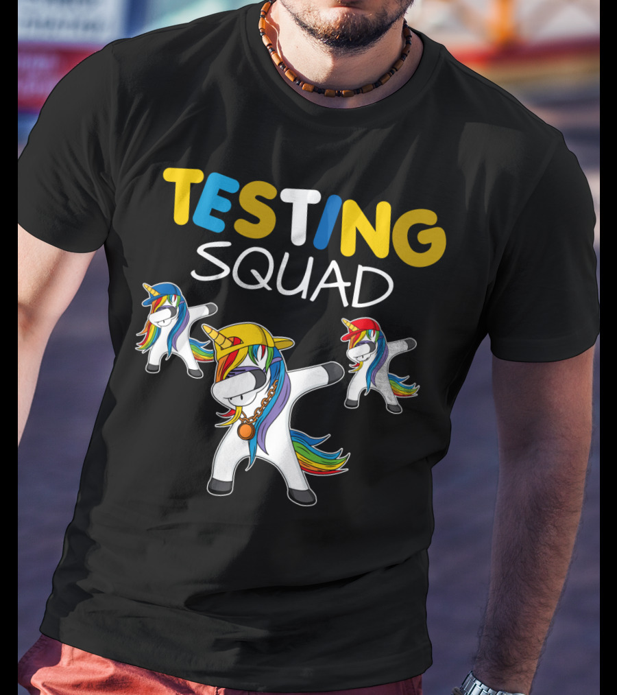 TESTING SQUAD Unicorn Dab Dance T-Shirt