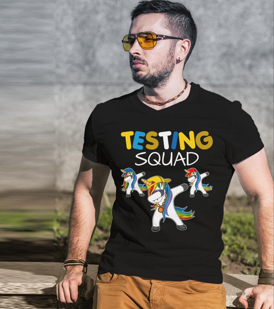TESTING SQUAD Unicorn Dab Dance T-Shirt