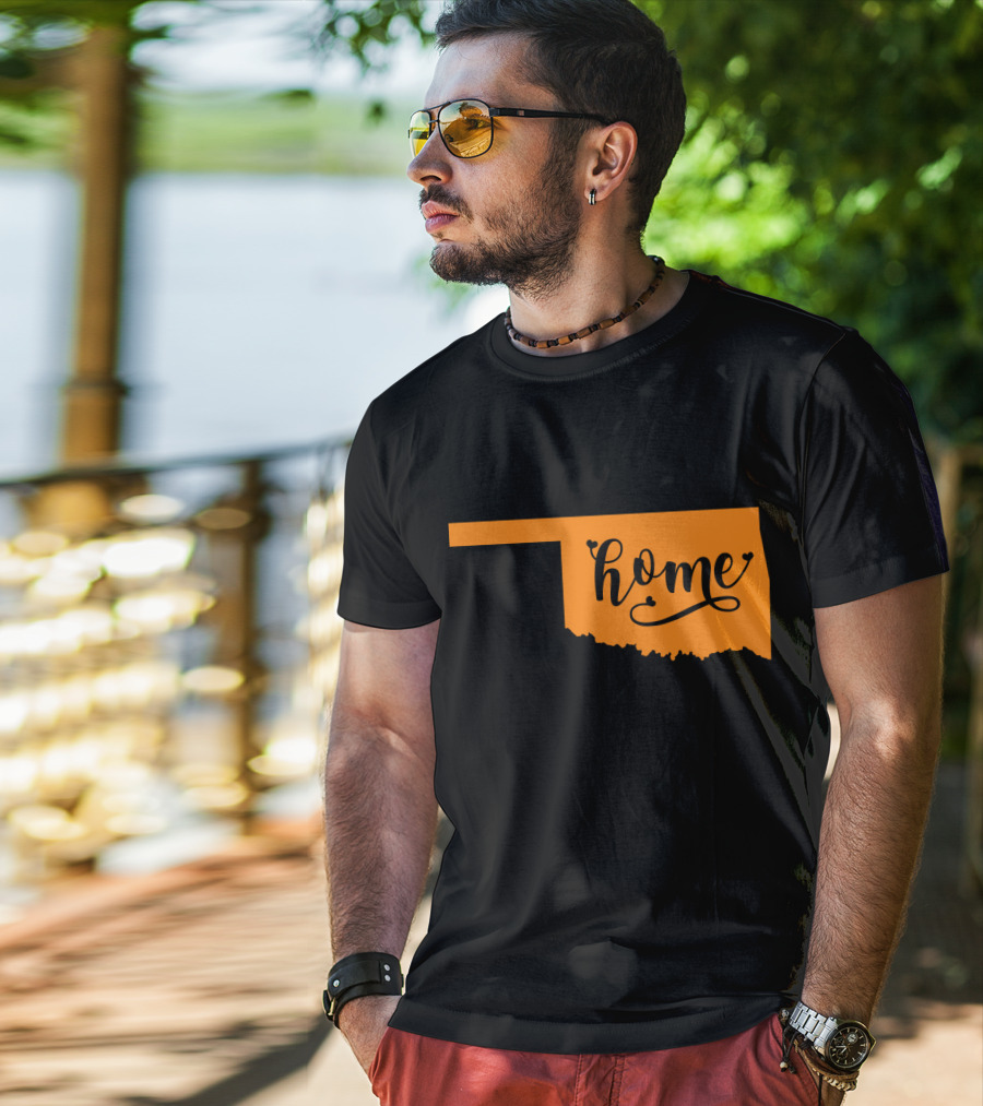 Oklahoma Home Map T-Shirt