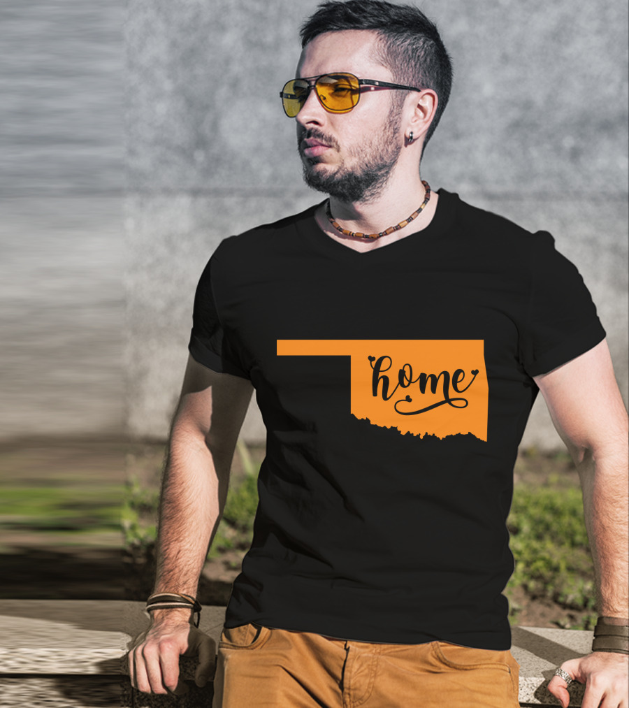 Oklahoma Home Map T-Shirt