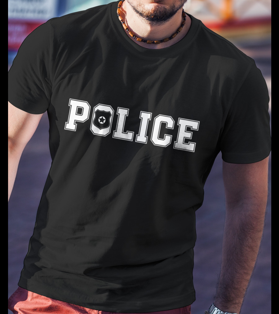 Police Badge Star Logo Law Enforcement T-Shirt