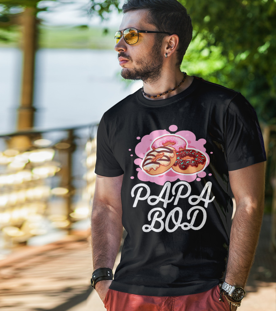 Papa Bod Donut Trio With Sprinkles T-Shirt