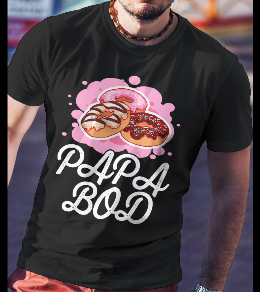 Papa Bod Donut Trio With Sprinkles T-Shirt
