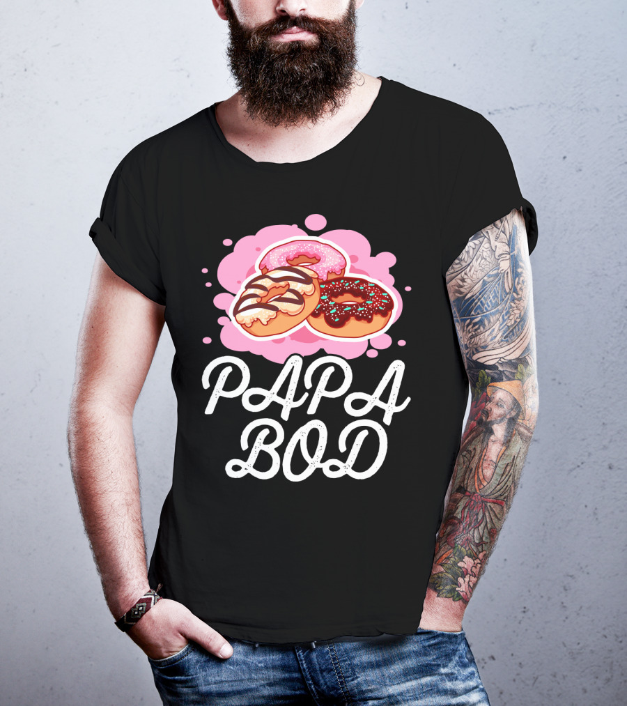 Papa Bod Donut Trio With Sprinkles T-Shirt