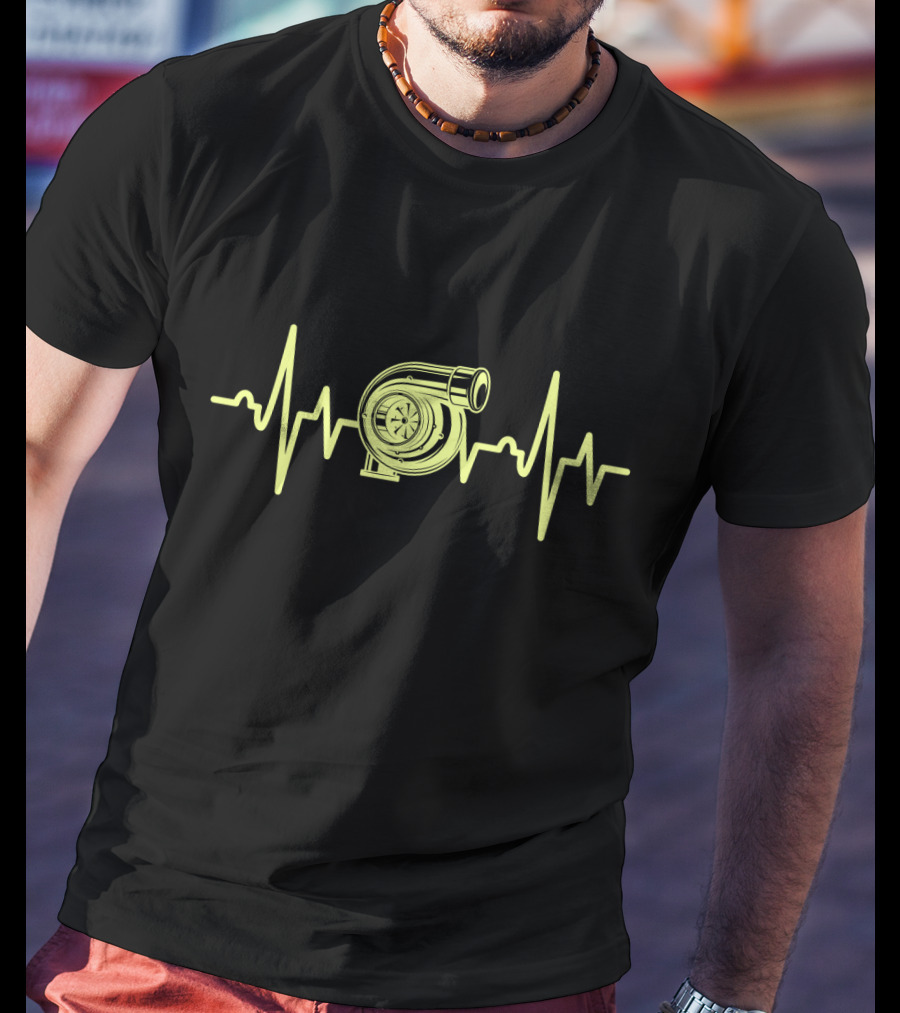 Turbo Heartbeat Car Engine Pulse T-Shirt