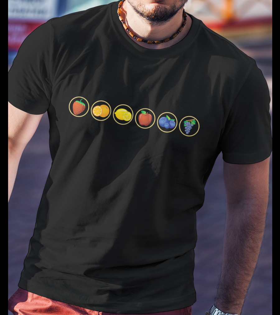 Proud Fruit Strawberry Orange Lemon Apple Blueberry Grape T-Shirt