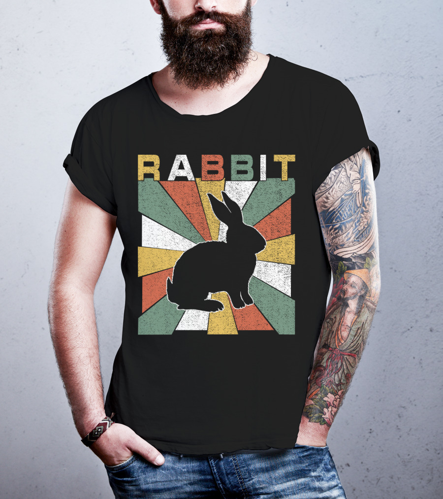 Rabbit Retro 70s Silhouette Sunburst T-Shirt
