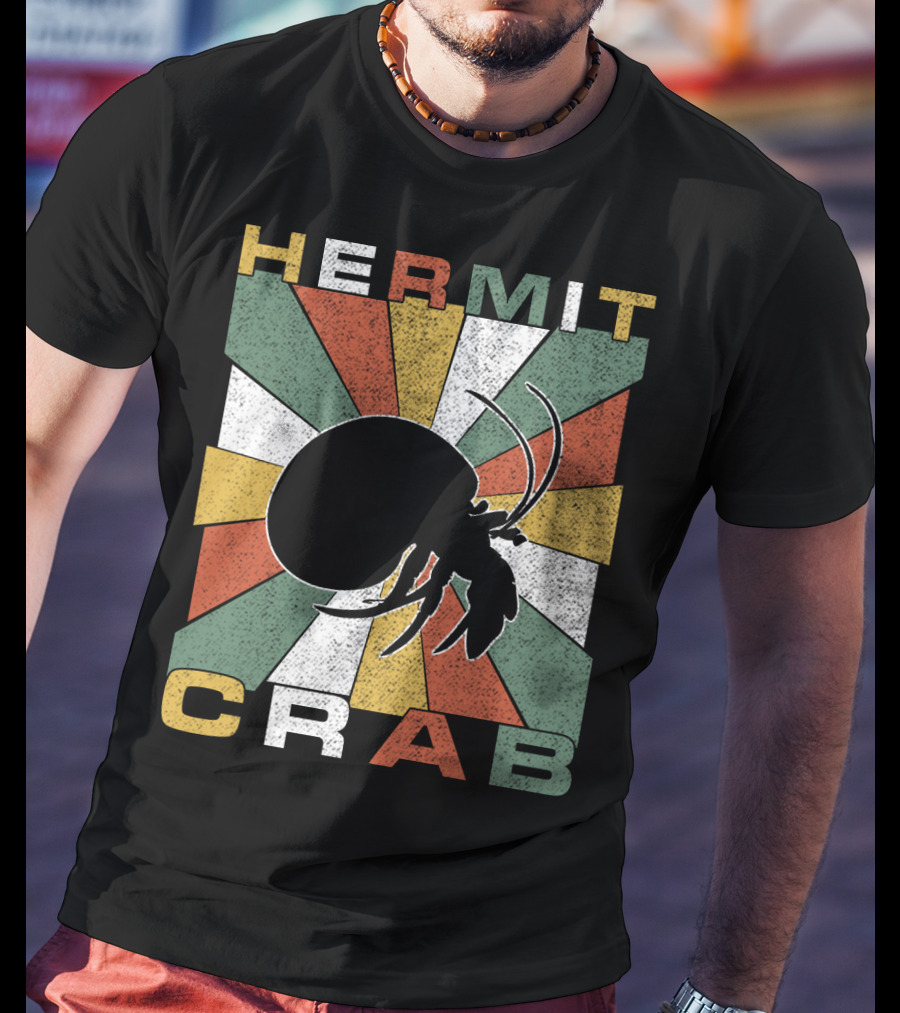 Hermit Crab Retro 70s Vintage T-Shirt