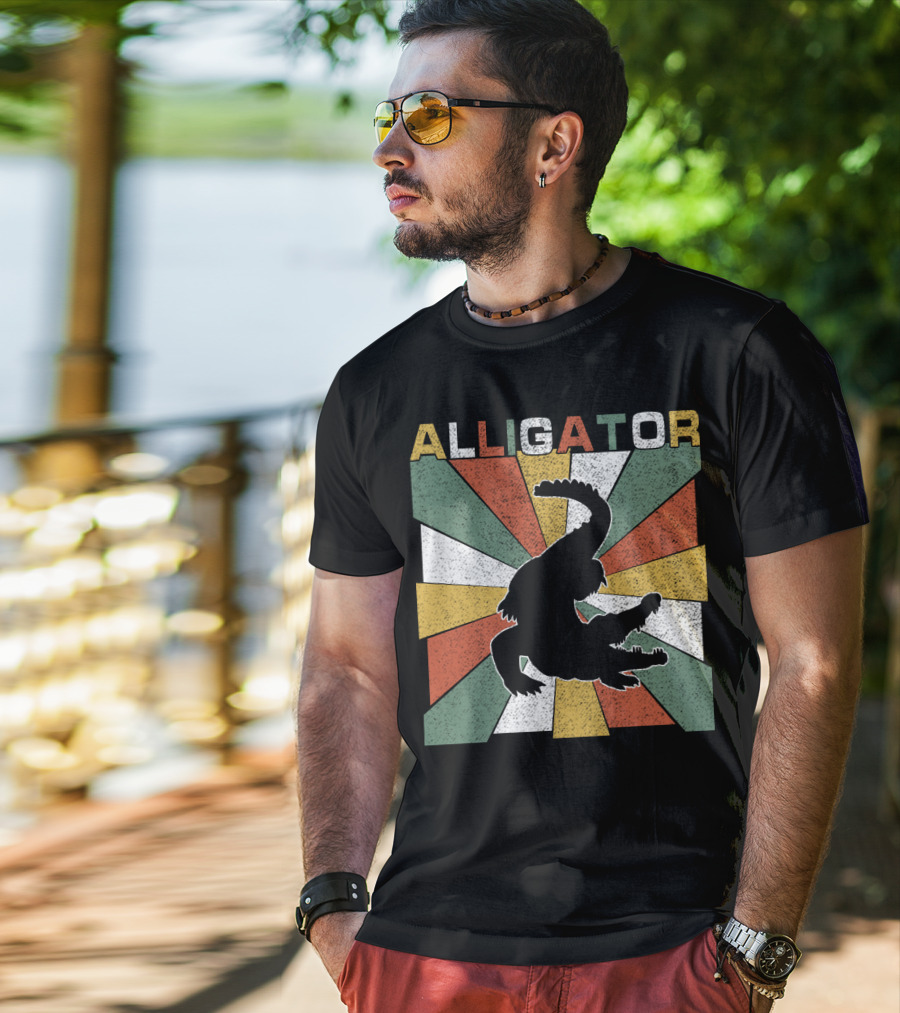 Alligator Retro 70s Vintage T-Shirt