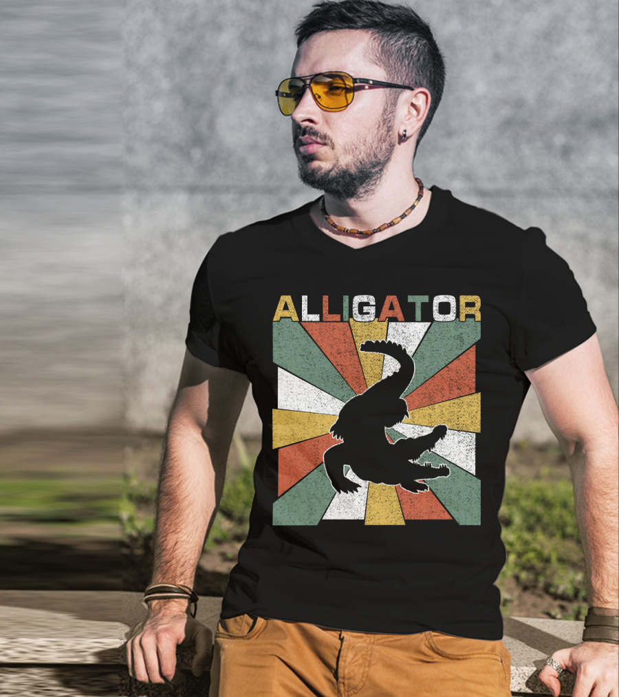 Alligator Retro 70s Vintage T-Shirt