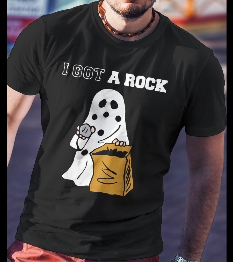 I Got A Rock Ghost Costume Halloween Peanuts Charlie Brown T-Shirt