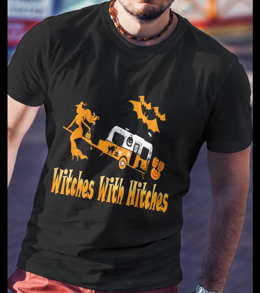 Witches With Hitches Halloween Camping Adventure T-Shirt