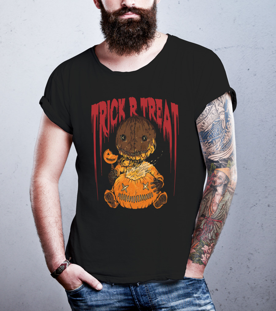 Trick R Treat Sam Pumpkin Horror Halloween T-Shirt