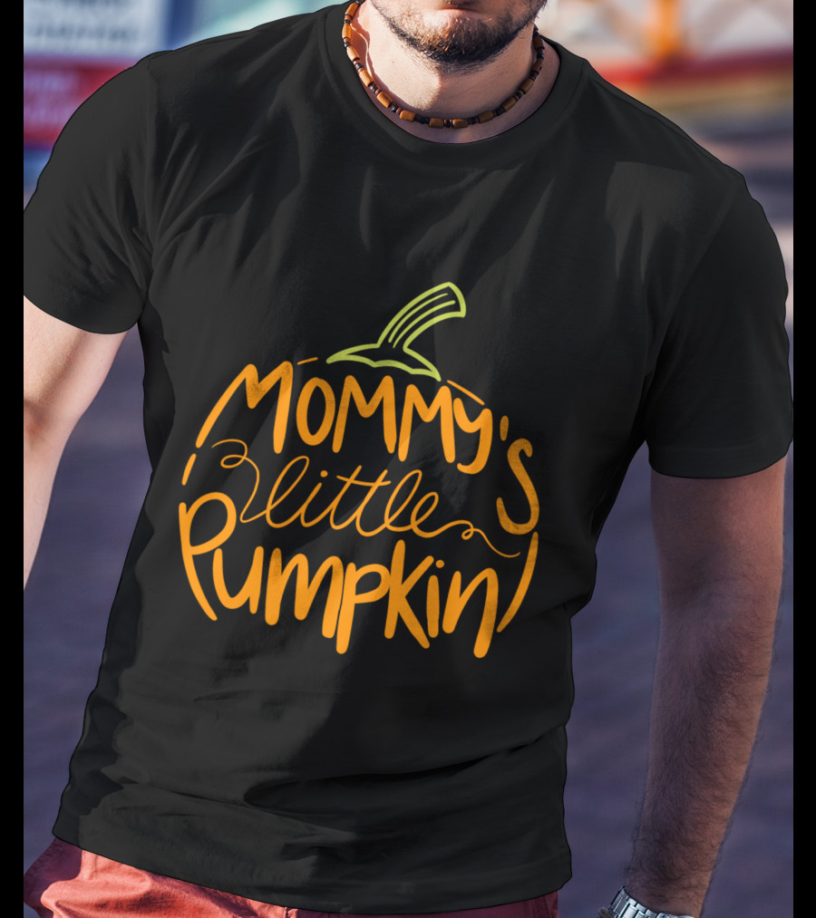Mommy's Little Pumpkin Halloween Pregnancy Costumes T-Shirt