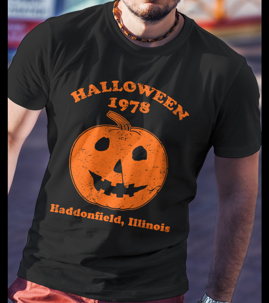 Halloween 1978 Spooky Pumpkin Haddonfield Illinois T-Shirt