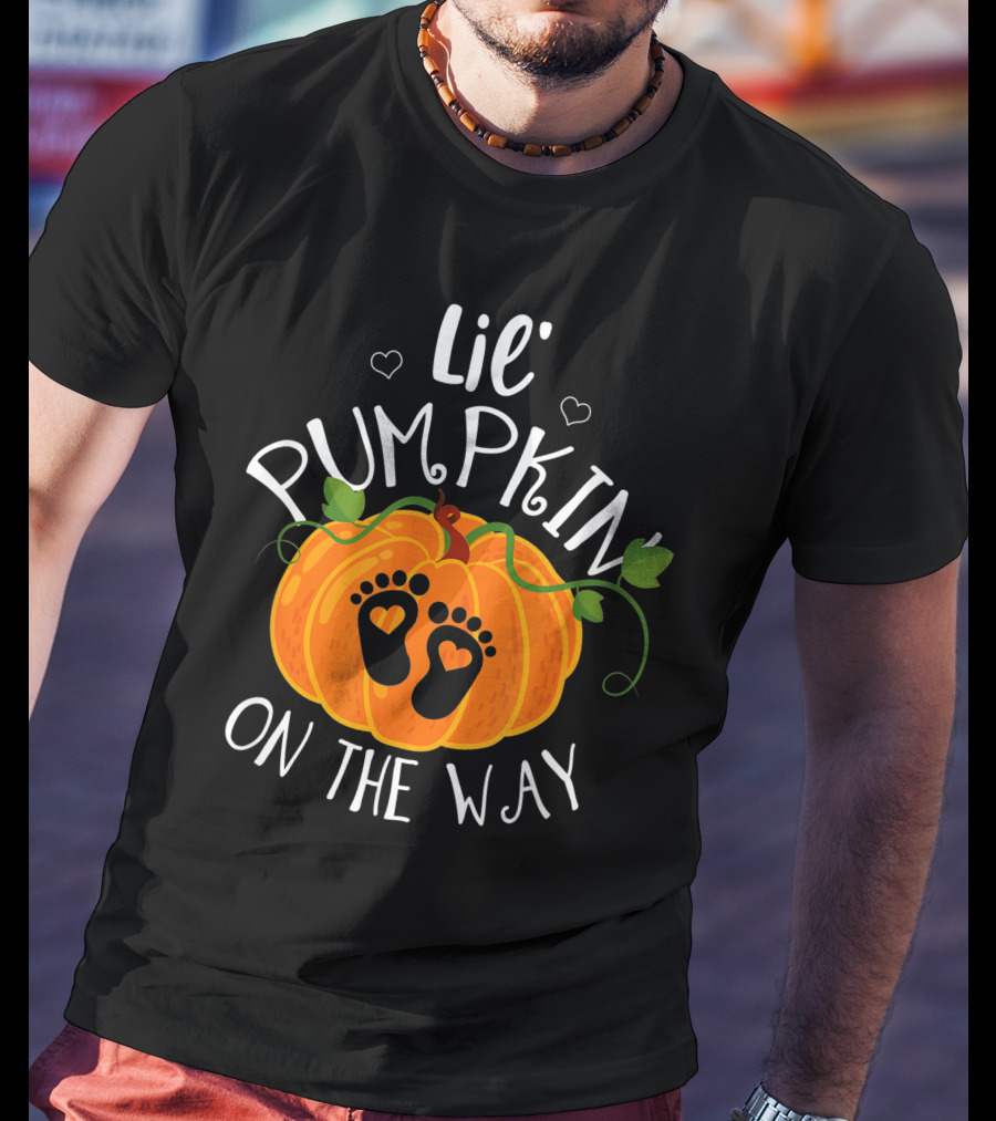 Lil' Pumpkin On The Way Halloween Pregnancy Mom To Be T-Shirt