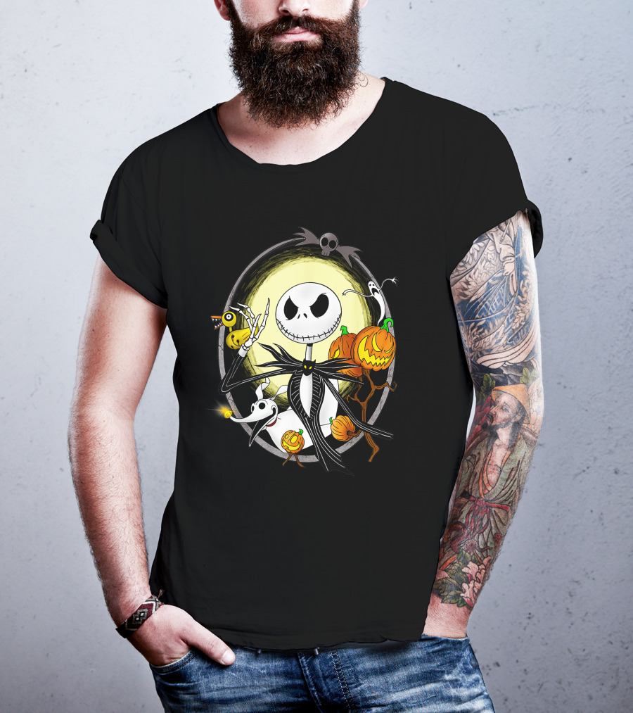 Jack Skellington Halloween Celebration Scene T-Shirt
